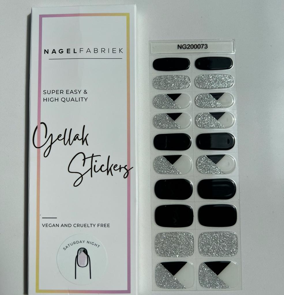 Nagelfabriek Gellak Stickers Saturday Night, Overige kleuren, Nieuw, Ophalen of Verzenden, Handen en Nagels