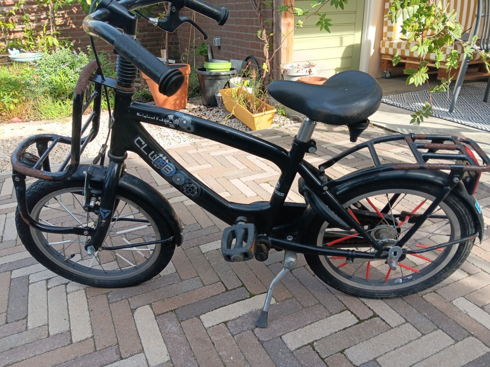 jongensfiets, Ophalen, Gebruikt