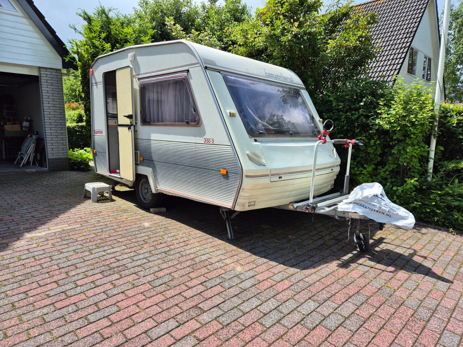 Nette Beyerland Sprinter 350-2 caravan met luifel, Caravans en Kamperen, Treinzit, Particulier, Koelkast, Tot en met 4