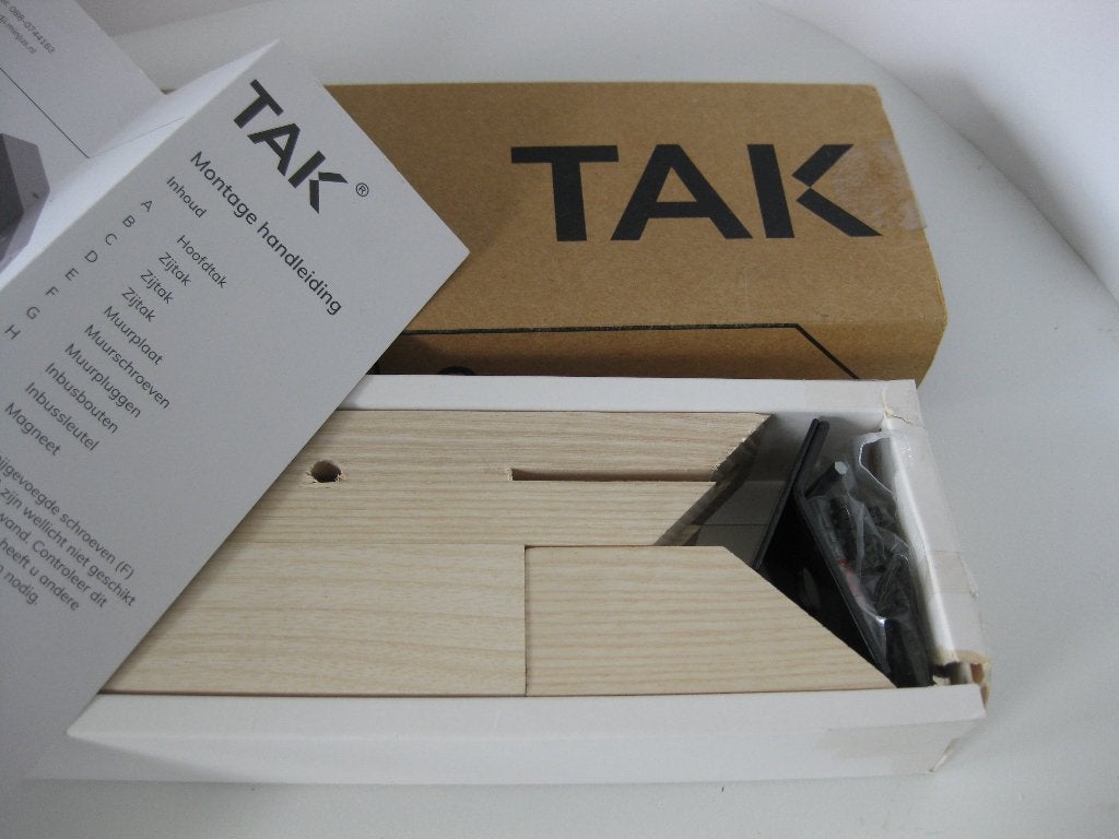 TAK Wandkapstok - Nieuw in doos, hout en metaal, Huis en Inrichting, Wandkapstok, Nieuw, Ophalen of Verzenden, Minder dan 100 cm