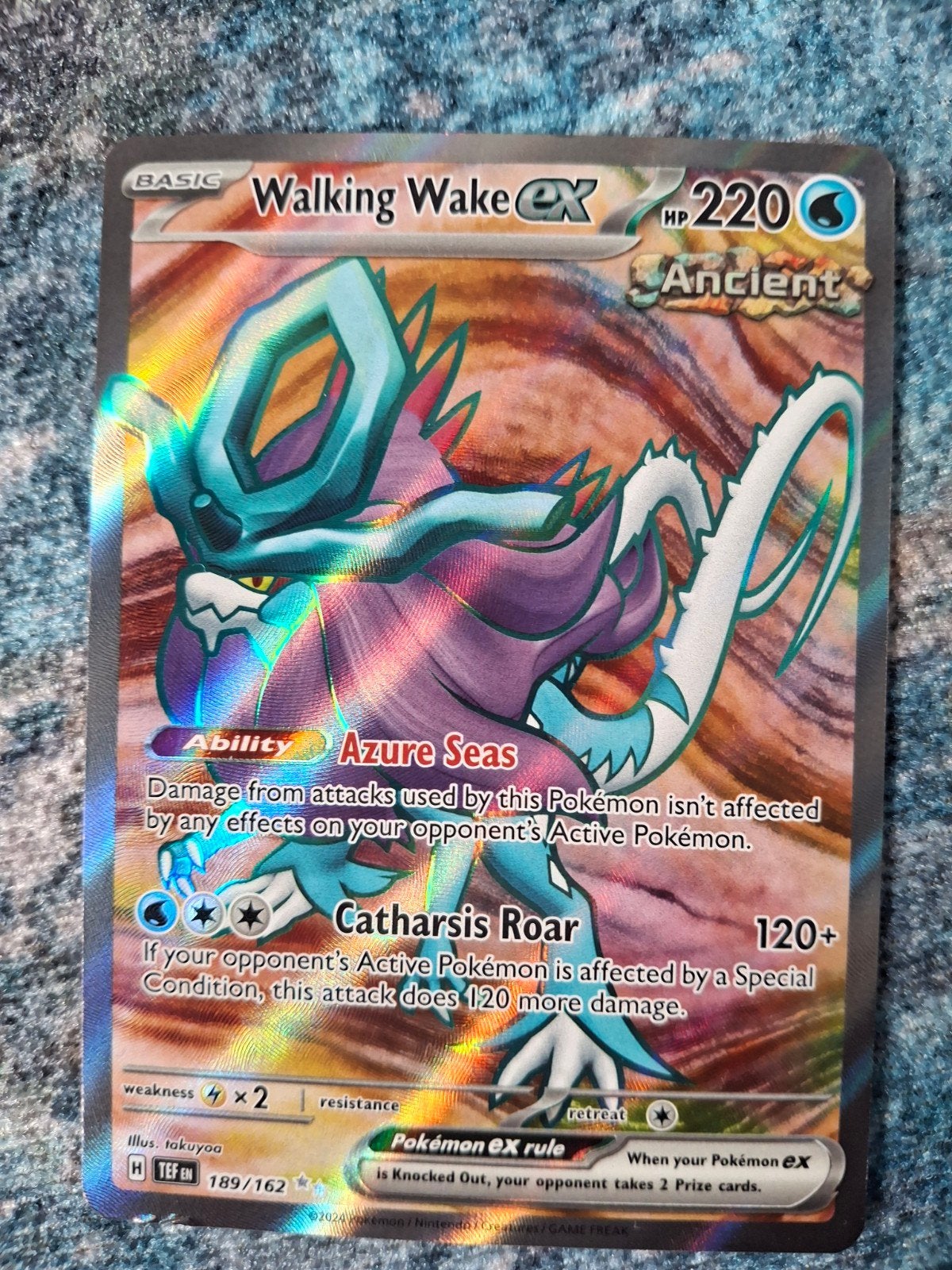 Walking Wake ex 189/162 - Paradox Rift Pokémon Kaart, Ophalen