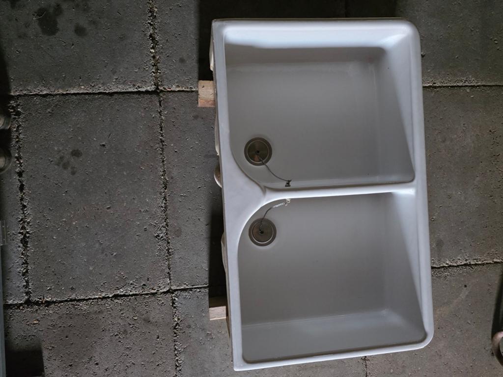 Gootsteen Spoelbak Wasbak, Ophalen, Wit, 50 tot 100 cm, Minder dan 100 cm