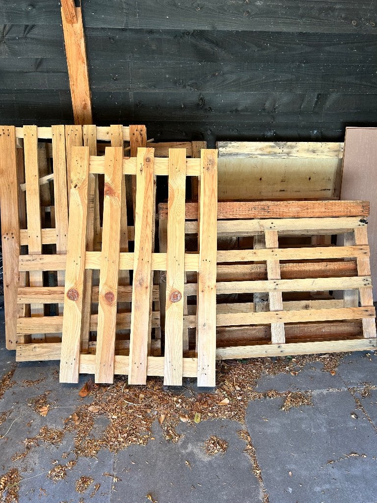 Pallets (gratis), Ophalen, Gebruikt, Pallet, Minder dan 200 cm