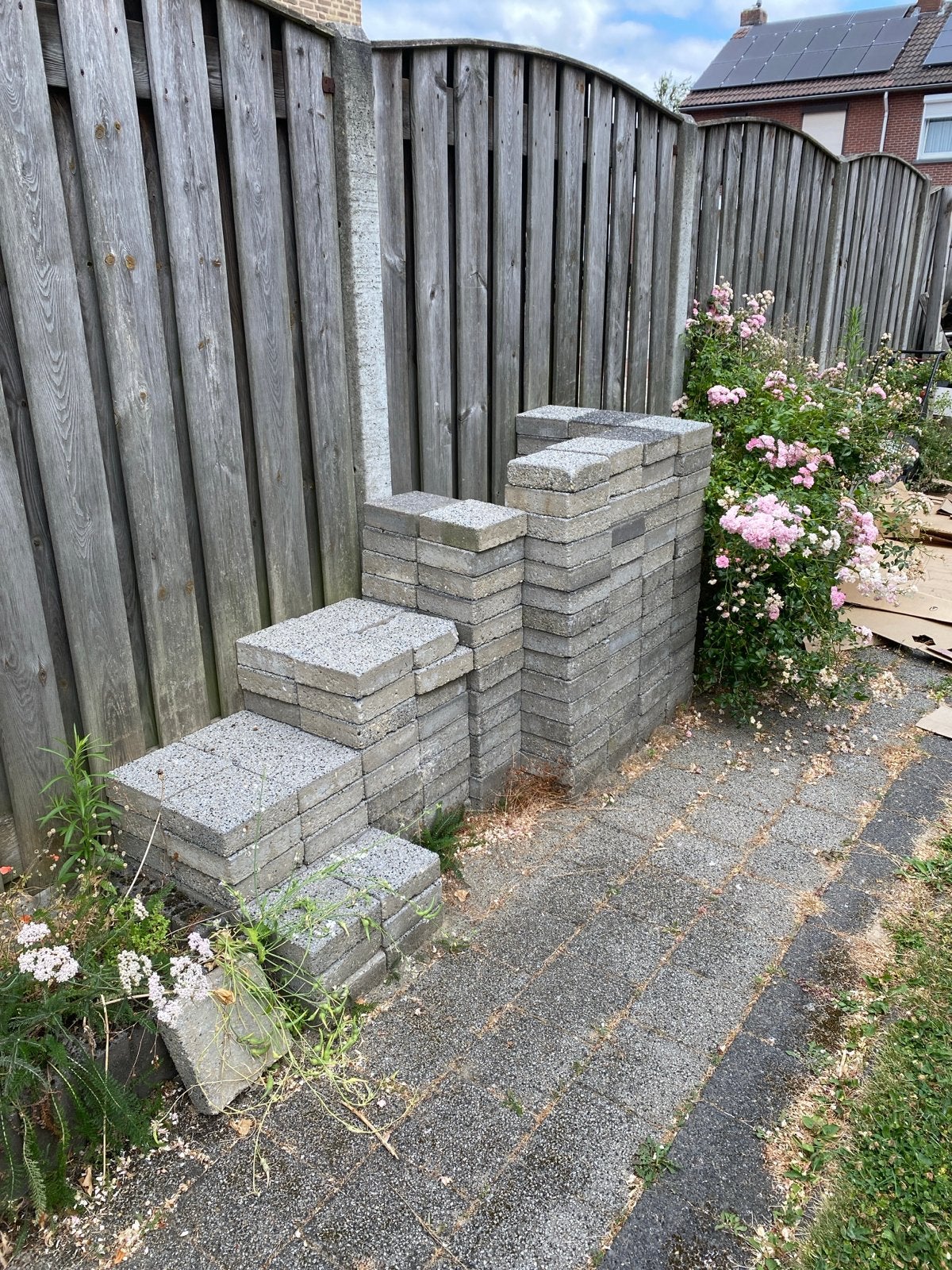 Gebruikte terrastegels, 20x20 cm, ca. 10 m², Ophalen, Gebruikt, 10 m² of meer, Beton