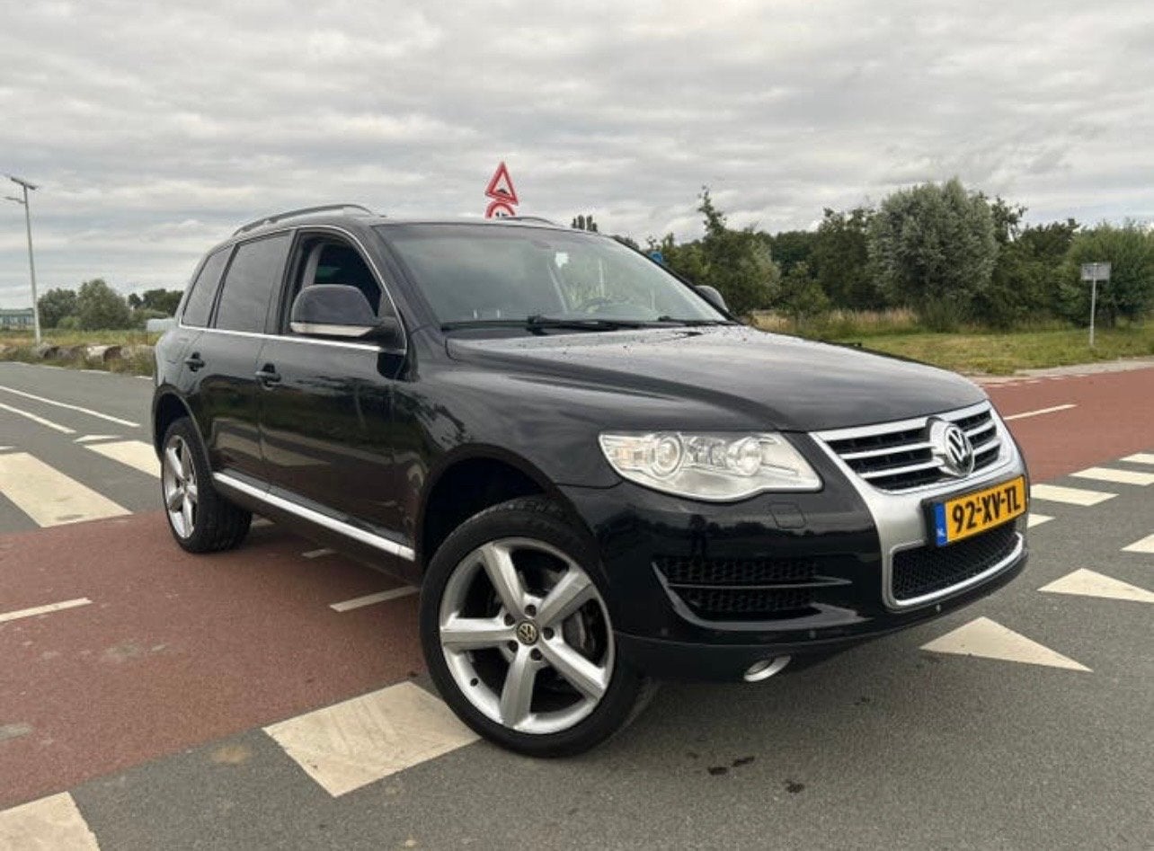Volkswagen Touareg 3.6 206KW 4MOTION AUT 2007 Zwart, Auto's, Volkswagen, Automaat, Zwart, Zwart, Vierwielaandrijving