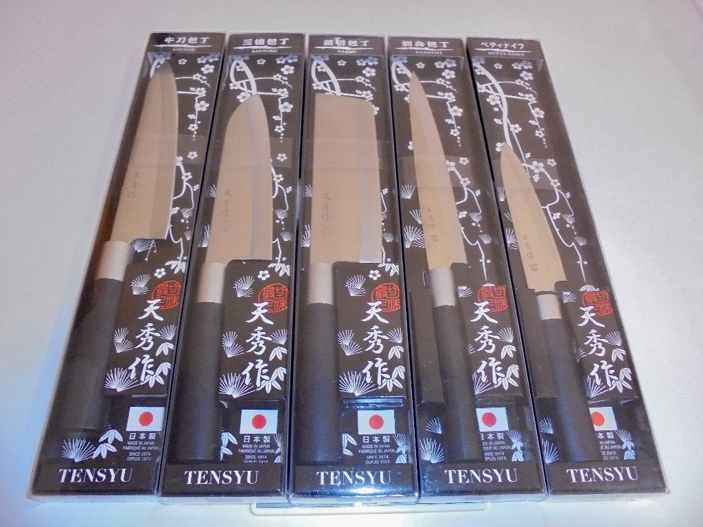 Japanse Complete Messenset Vlees Vis Groenten Made in Japan., Overige typen, Nieuw, Ophalen of Verzenden, Metaal