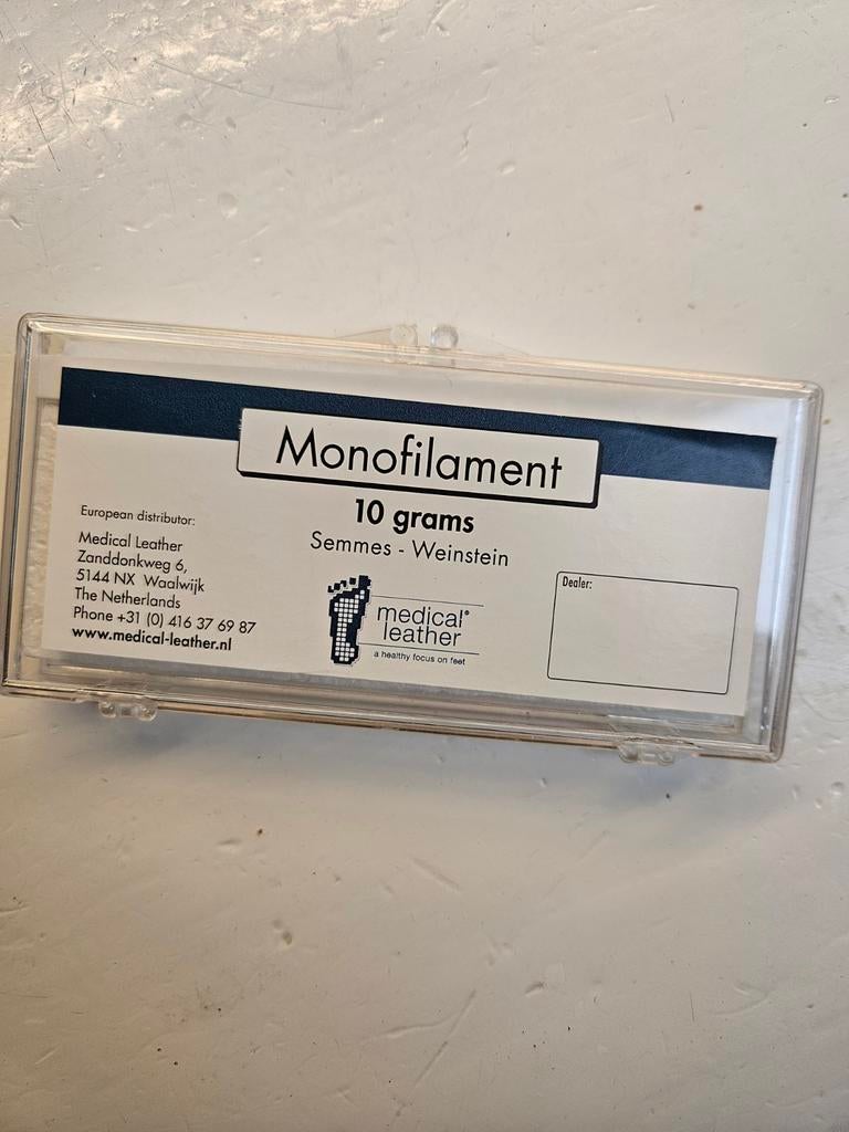 Monofilament pedicure, Ophalen