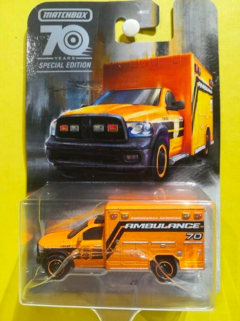 2019 Ram Ambulance Matchbox 70 Years Special Edition, Ophalen of Verzenden, Nieuw, Bus of Vrachtwagen