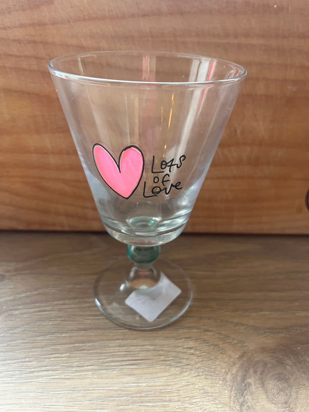 Blond amsterdam wijnglas hart, Ophalen of Verzenden, Nieuw, Glas, Glas of Glazen