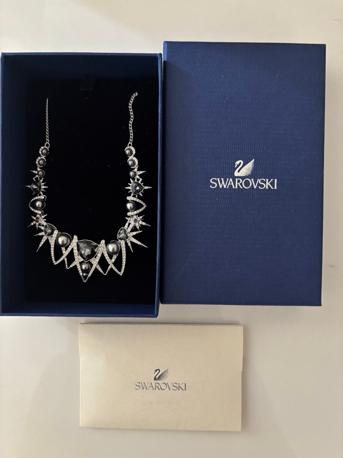 Swarovski Fantastic Ketting - Zilverkleurig met Kristallen, Sieraden, Tassen en Uiterlijk, Met kristal, Overige materialen, Nieuw