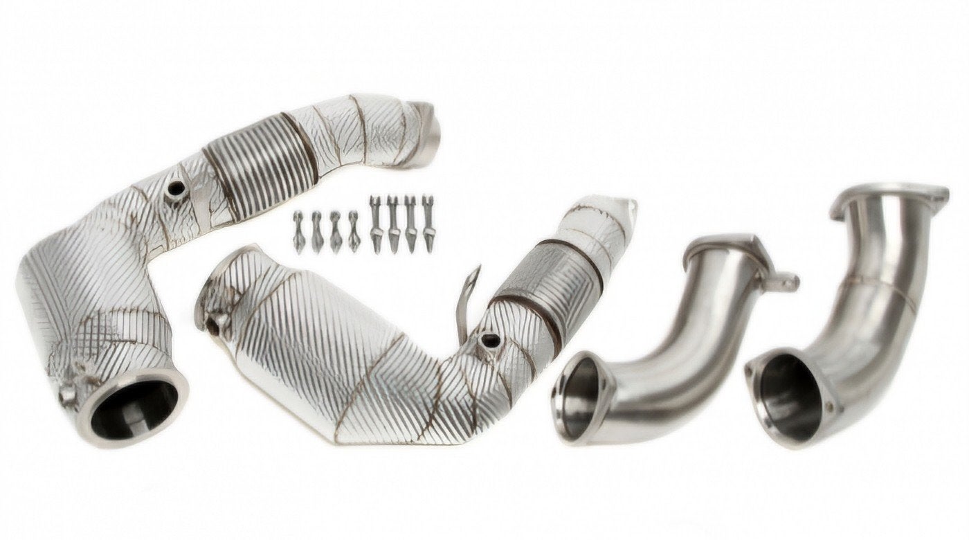Uitlaat downpipe 200 cells BMW X6M COMPETITION G06 S68 ZIE, Ophalen of Verzenden, PERFORMANCE-EXHAUST.NL, INFO@PERFORMANCE-EXHAUST.NL