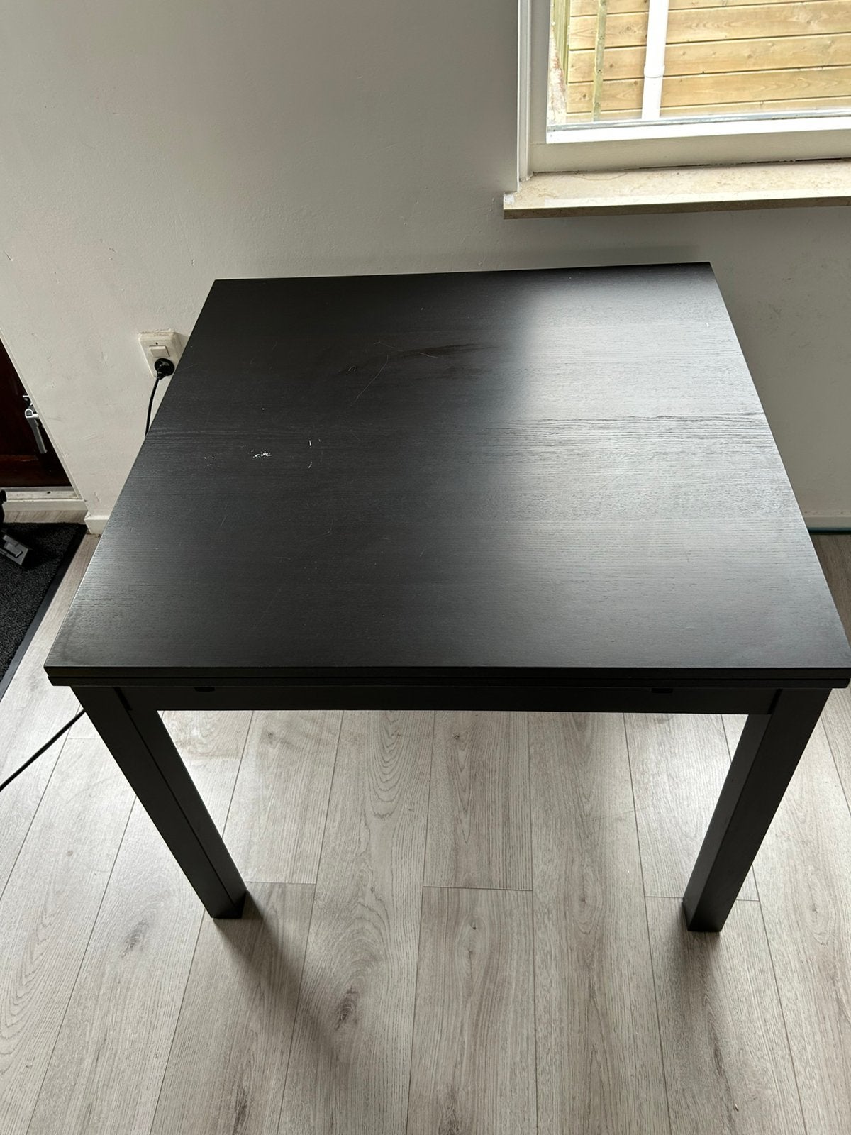 Ikea tafel zwart, Ophalen, Gebruikt, Rechthoekig, 50 tot 100 cm