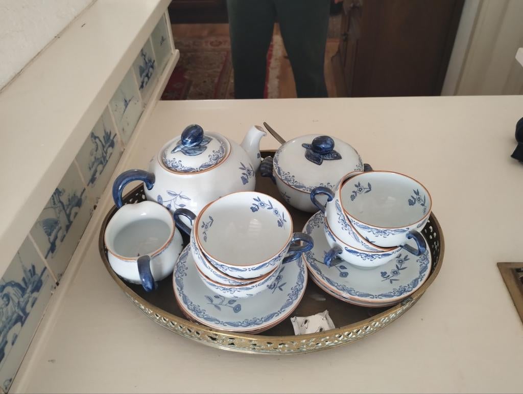 Vintage Rörstrand East Indies theeservies, Ophalen
