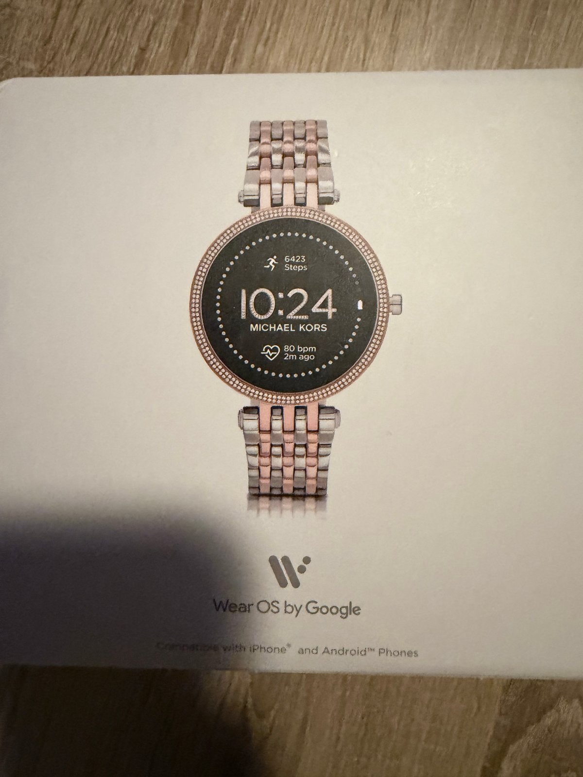 Michael Kors Access Smartwatch - Roségoud/Zilver defect, Ophalen, Zo goed als nieuw, Stappen, Android