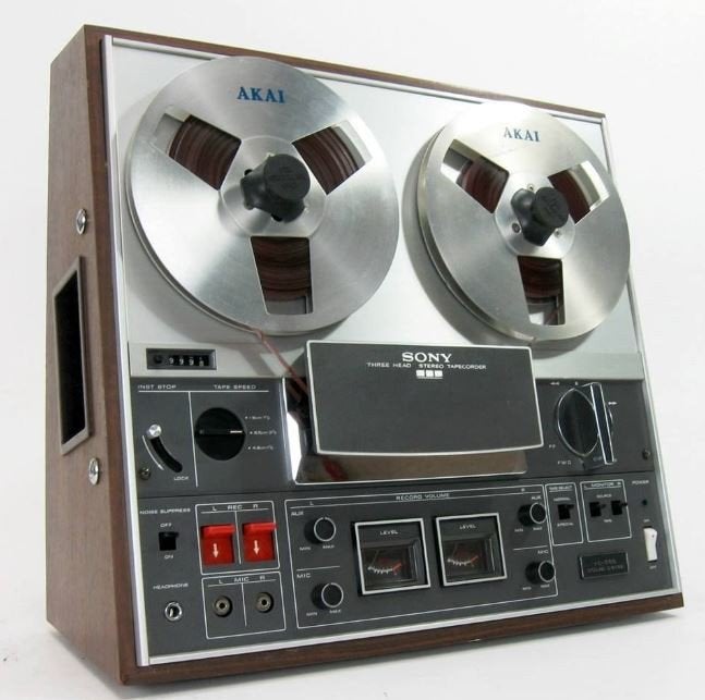 Audio apparatuur, Bandrecorder, Pick-up, Ophalen, Bandrecorder, Met stofkap