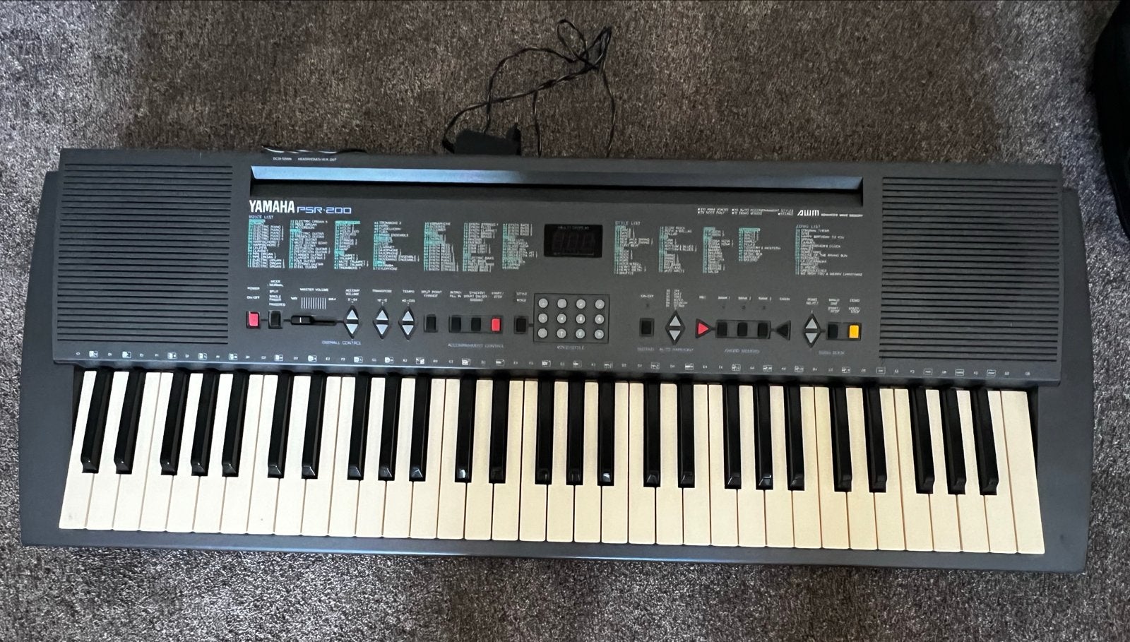 Yamaha PSR-200 Keyboard met stroomaansluiting, Ophalen, Gebruikt, 61 toetsen, Yamaha