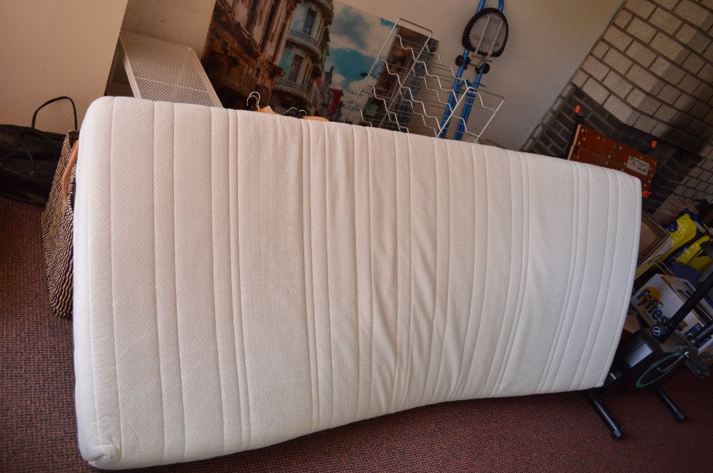 1pers schuimrubber matras kan op verstelbare bedbodem, Ophalen, 90 cm, Eenpersoons, Zo goed als nieuw