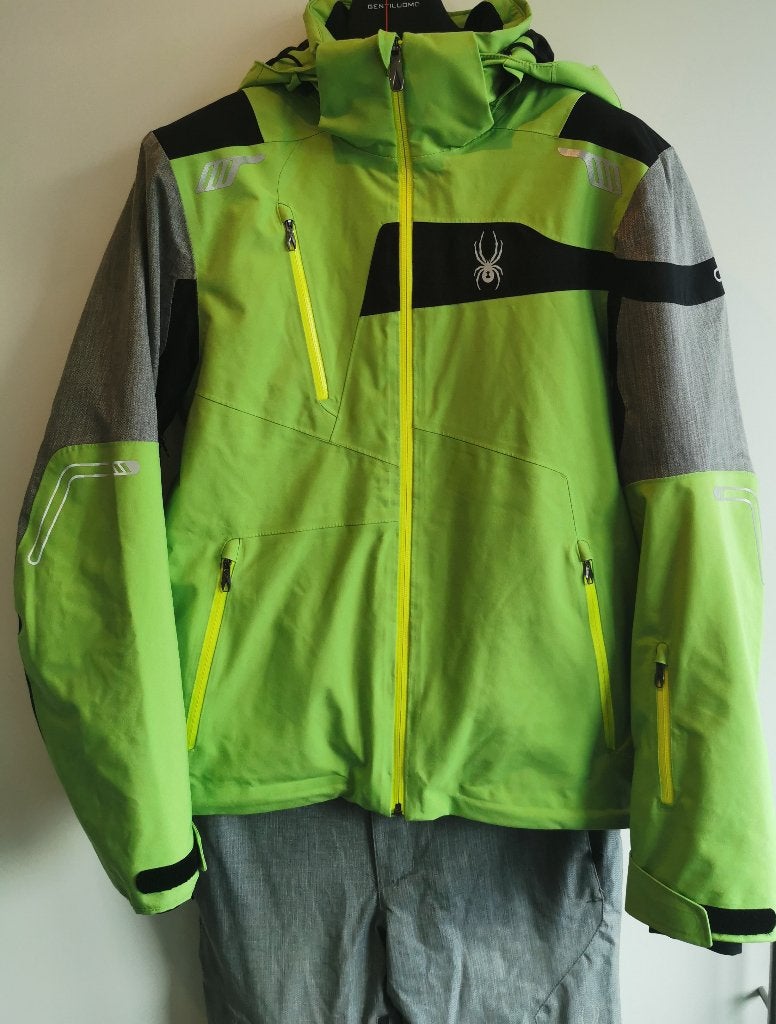 Spyder Titan/Dare skipak M/50, grijs, groen,zwart, gore-tex, Maat 48/50 (M), Ophalen of Verzenden, Spyder, Gedragen