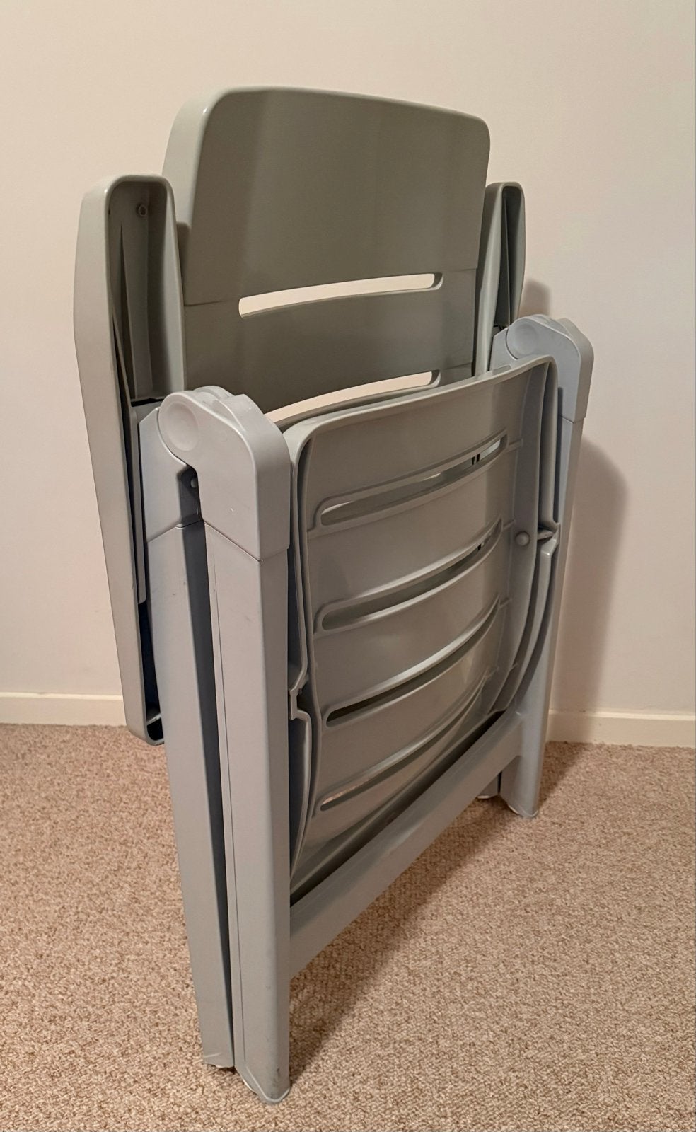 3 Hartman® verstelbare tuinstoelen, Ophalen, Gebruikt, Kunststof, Inklapbaar