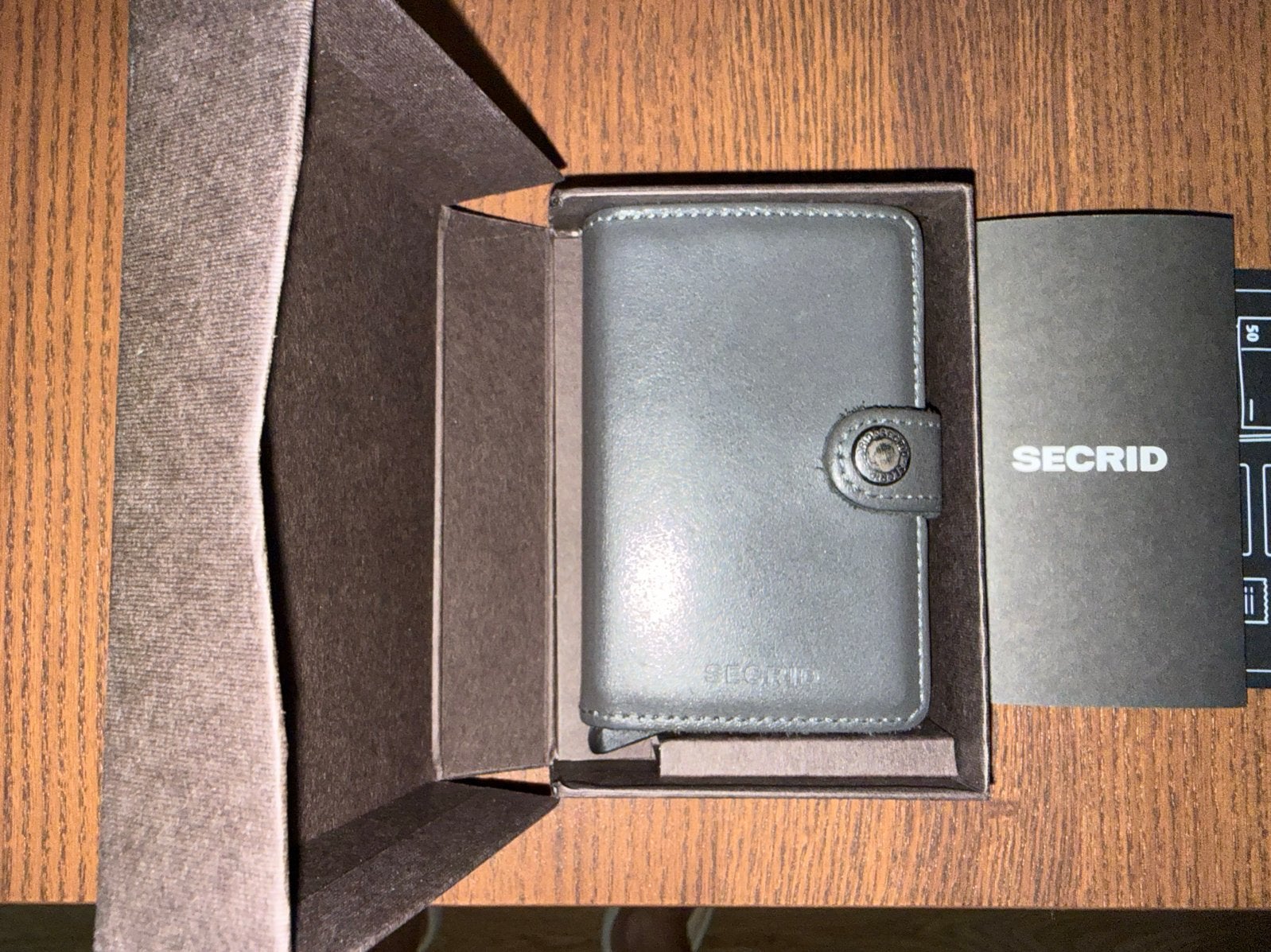 Secrid Miniwallet Original Grey - Compacte Pasjeshouder, Overige merken, Ophalen of Verzenden, Zo goed als nieuw, Grijs