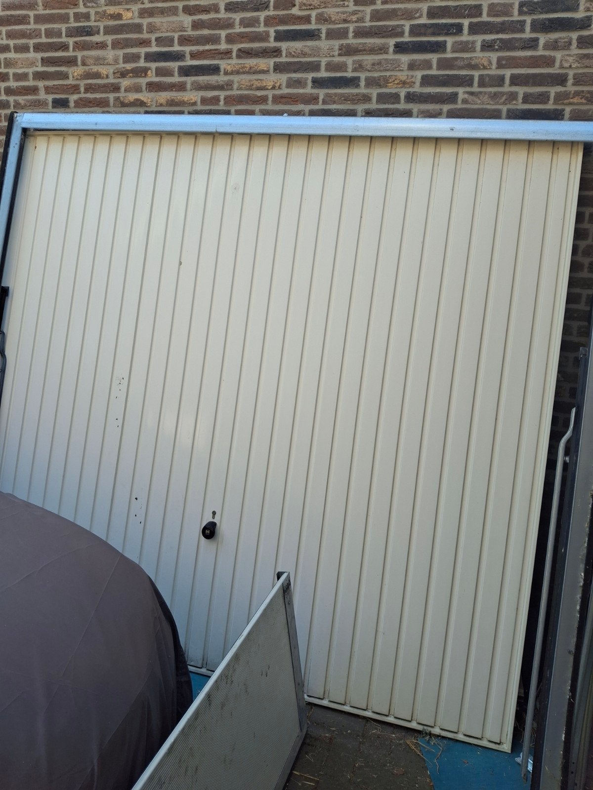 garagedeur Hörmann N80 2500x2250, reeds gedemonte, Ophalen, Zo goed als nieuw