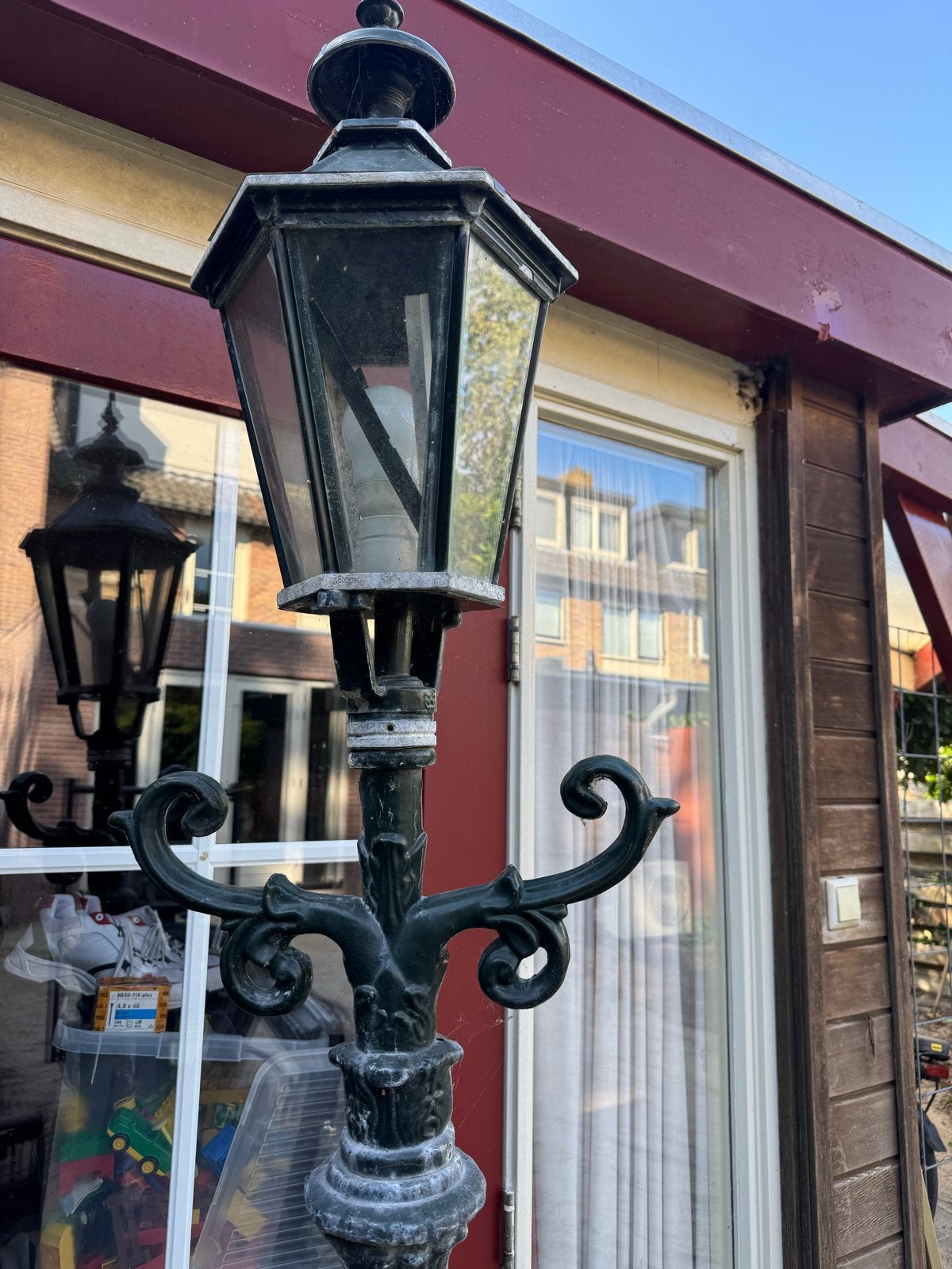 Klassieke buitenlamp op paal - sfeervolle tuinverlichting, Ophalen