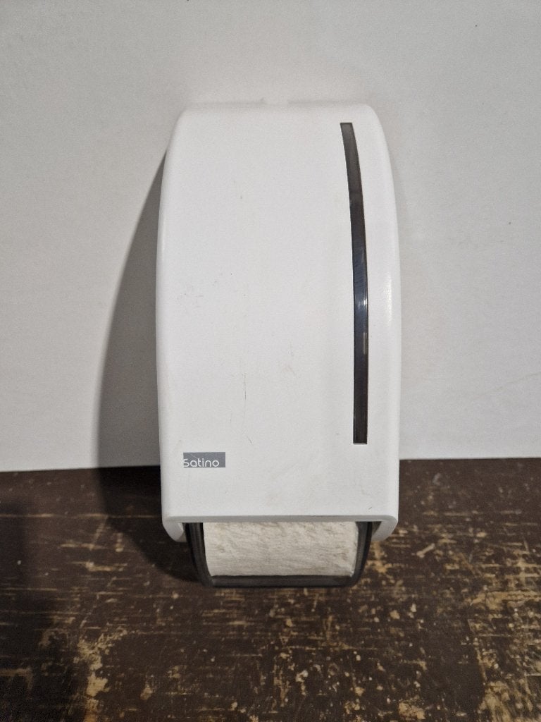 Satino toiletrol dispenser, Ophalen of Verzenden, Gebruikt, Wit, Overige typen
