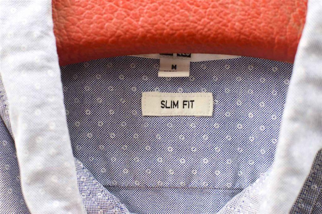 Slim Fit Blouse met lange mouw 47962, Ophalen of Verzenden, Gedragen, Blauw
