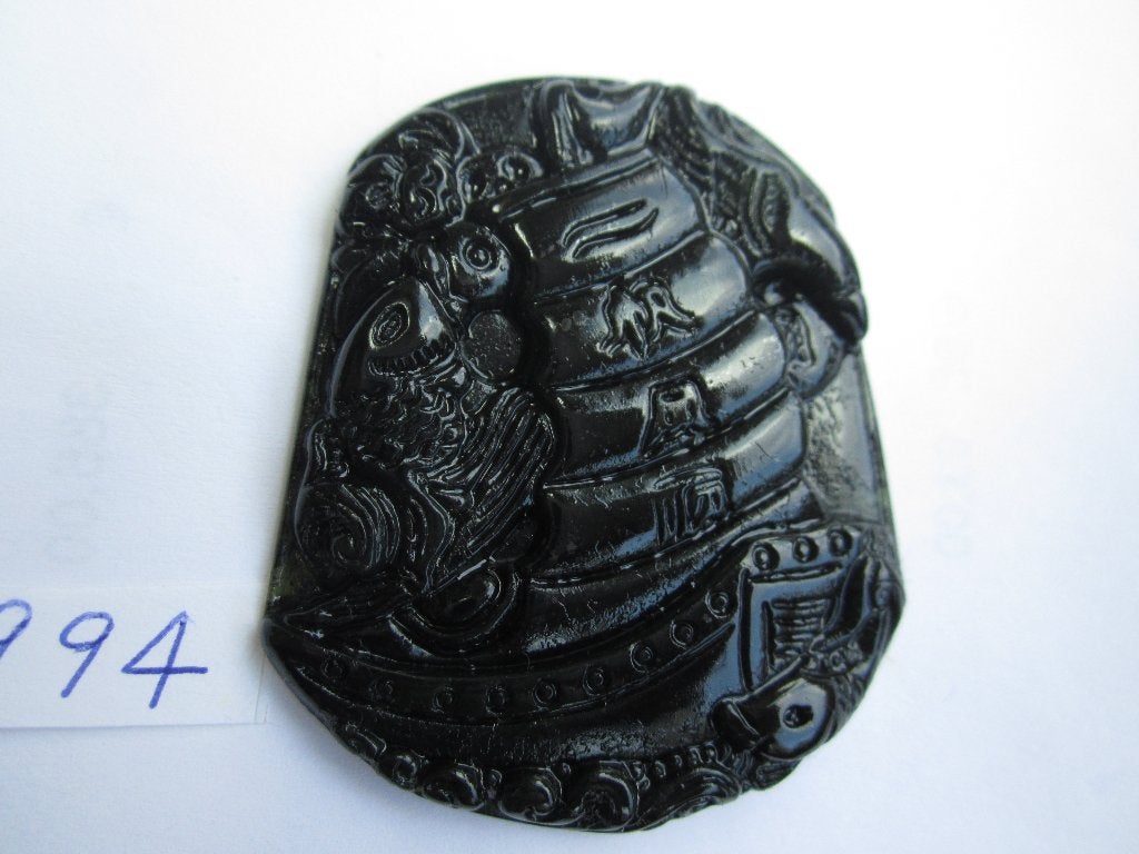 Amulet hanger van chinese jade 994 #, Sieraden, Tassen en Uiterlijk, Kettinghangers, Zo goed als nieuw, Steen of Mineraal, Groen