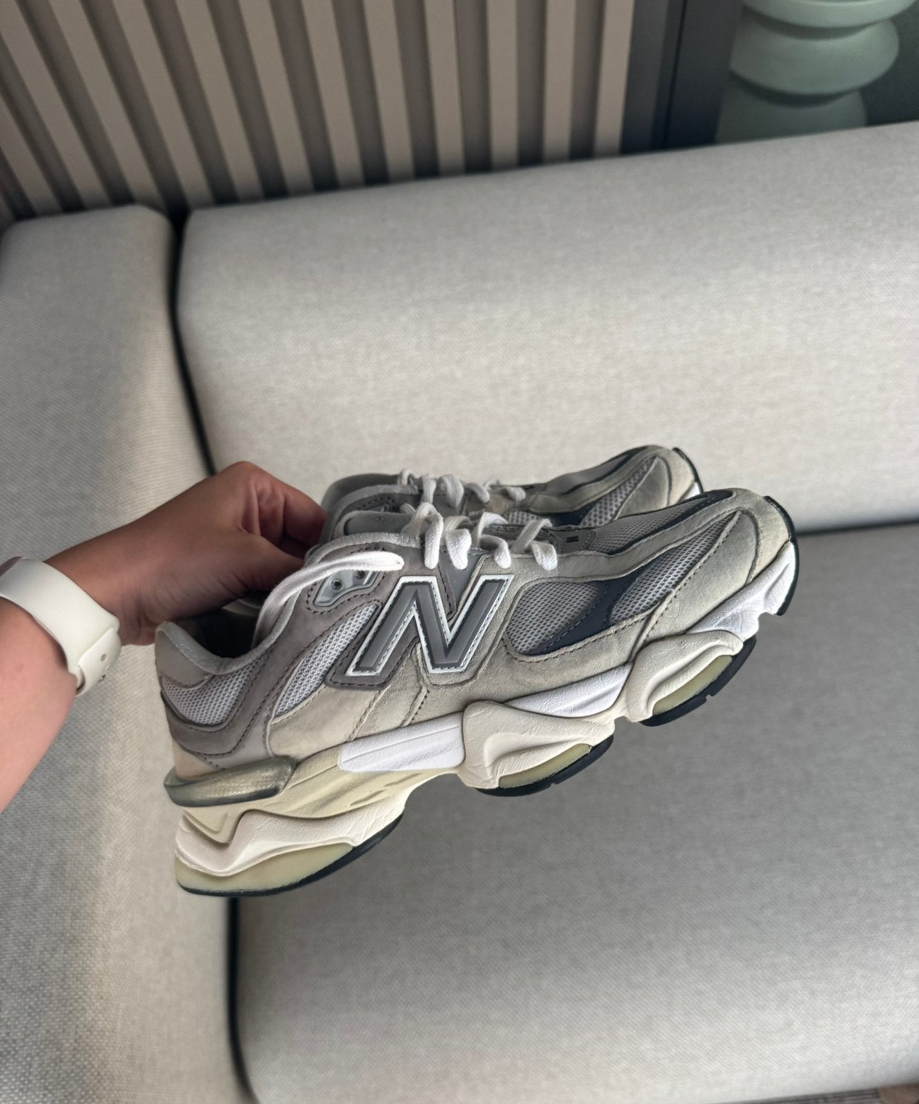 New balance 9060 grijs maat 39,5, Kleding | Dames, Ophalen, Gedragen, Grijs, Sneakers of Gympen