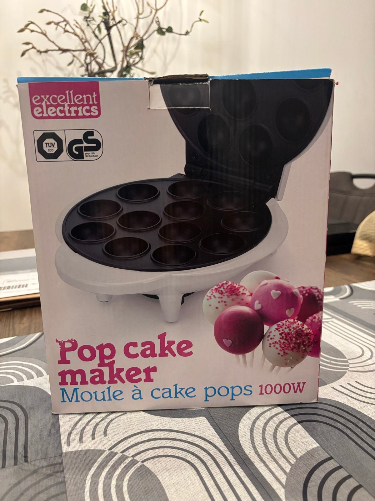 Excellent Electrics Pop Cake Maker 1000W, Ophalen, Nieuw