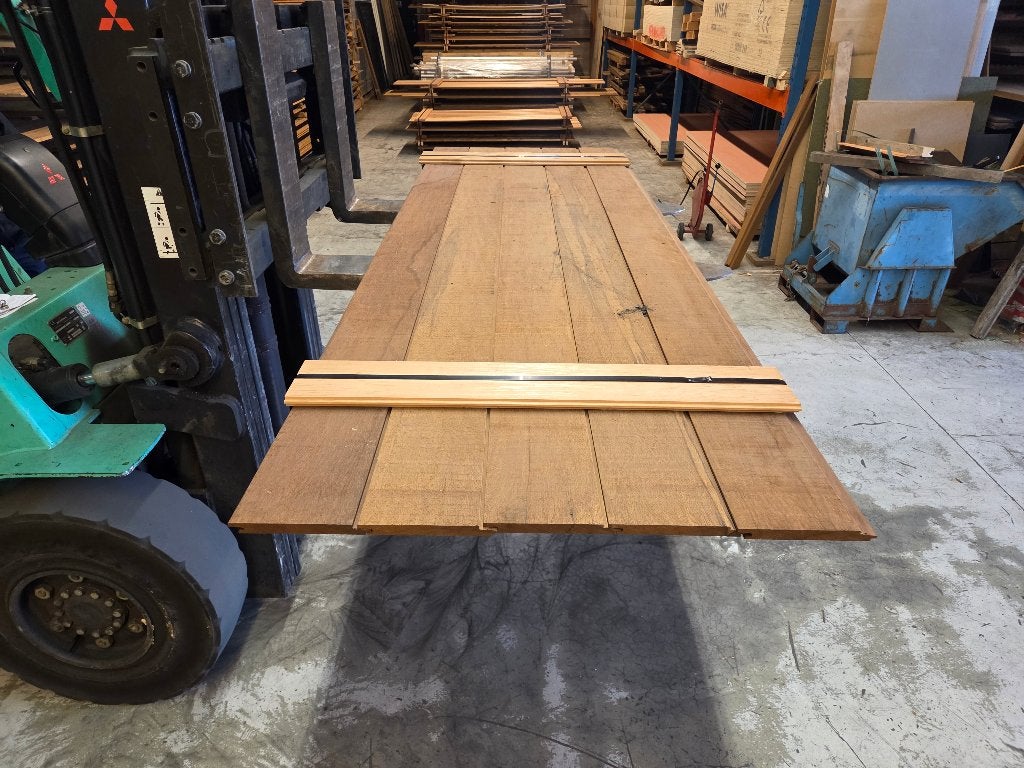 2.2 m2 Hardhout rabat - fijnbezaagd - nr: HP165, Ophalen, Planken, Nieuw, Hardhout