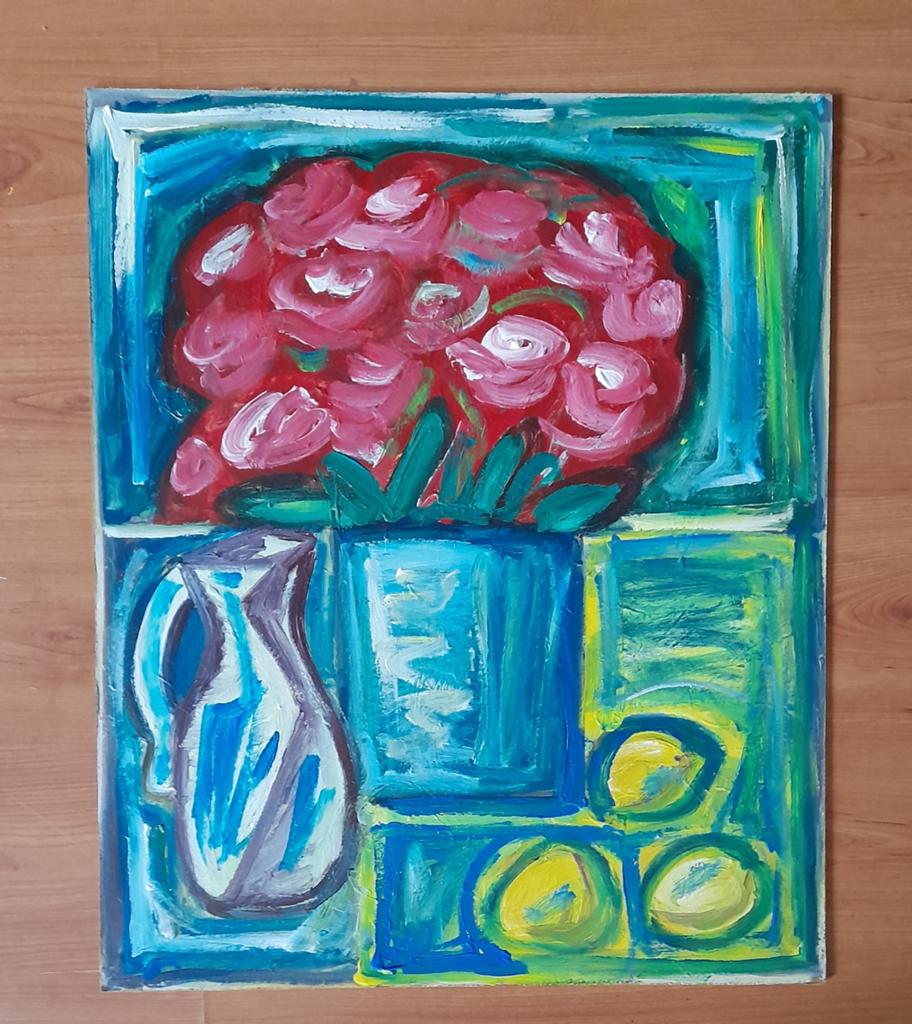 Stilleven schilderij, Ophalen of Verzenden