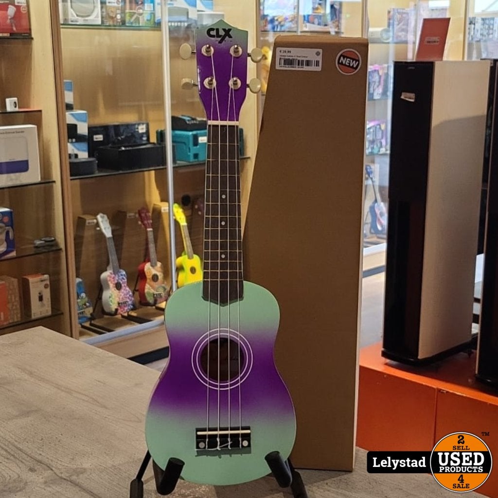 Ukelele Calista 21 Dual Colour Mint/Purple | Nieuw, Flex Ltd., Gebruikt, https://flex.com/contact-us, Nobelstraat 10, 5807 GA Oostrum LB, Limburg, Nederland