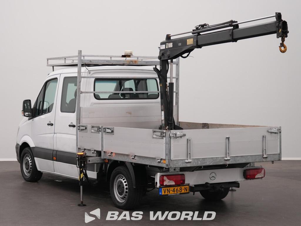 Mercedes Sprinter Dubbelcabine Open-box Airco Kraanwagen HIA, Automaat, Euro 5, Gebruikt, 2000 kg