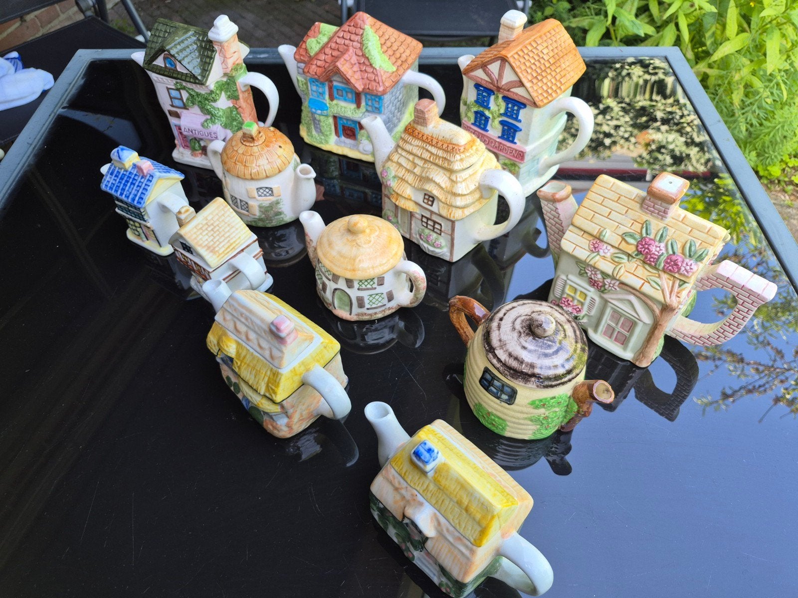 Vintage Engelse cottage house theepotten - 12 stuks, Ophalen of Verzenden