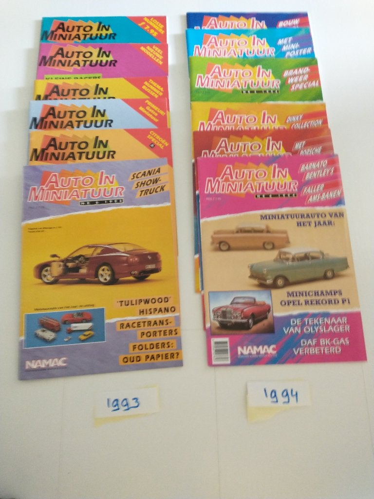 NAMAC Miniatuur Autobladen 1994 -2008, Ophalen, Zo goed als nieuw, Algemeen