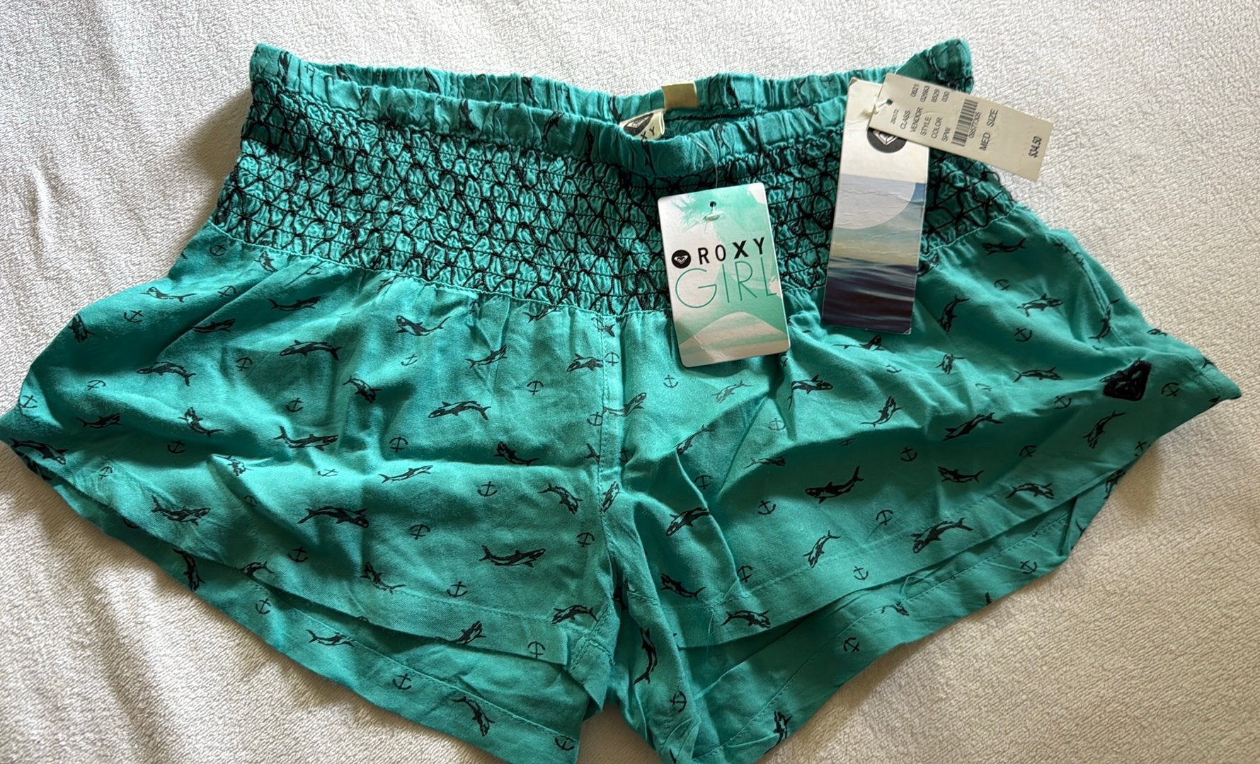 Roxy Girl short M NIEUW, Ophalen of Verzenden, Nieuw, Blauw, Zwembroek of Short