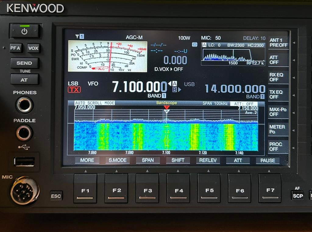 Kenwood TS-890S + SP-890 + YG-82CN - incl fabrieksgarantie!, Ophalen, Zo goed als nieuw
