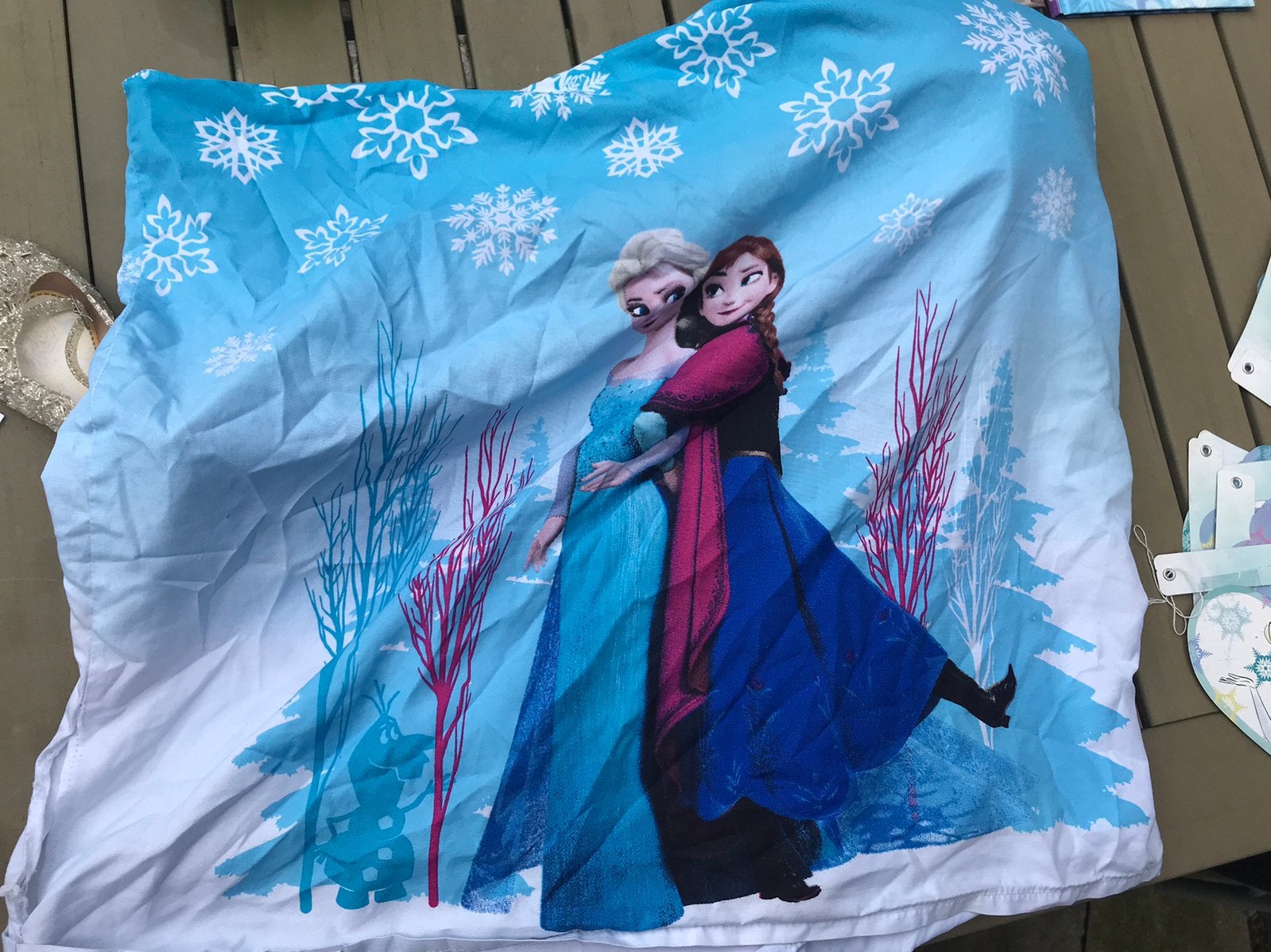 Disney Frozen dekbedovertrek, Gebruikt, Overige merken, Ophalen of Verzenden, Wasbaar