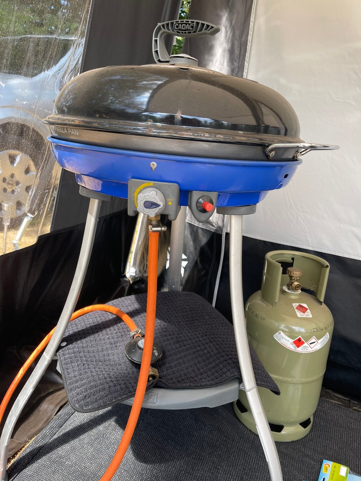 Skottelbraai Cadac Carri chef met paellapan, Ophalen, Gebruikt