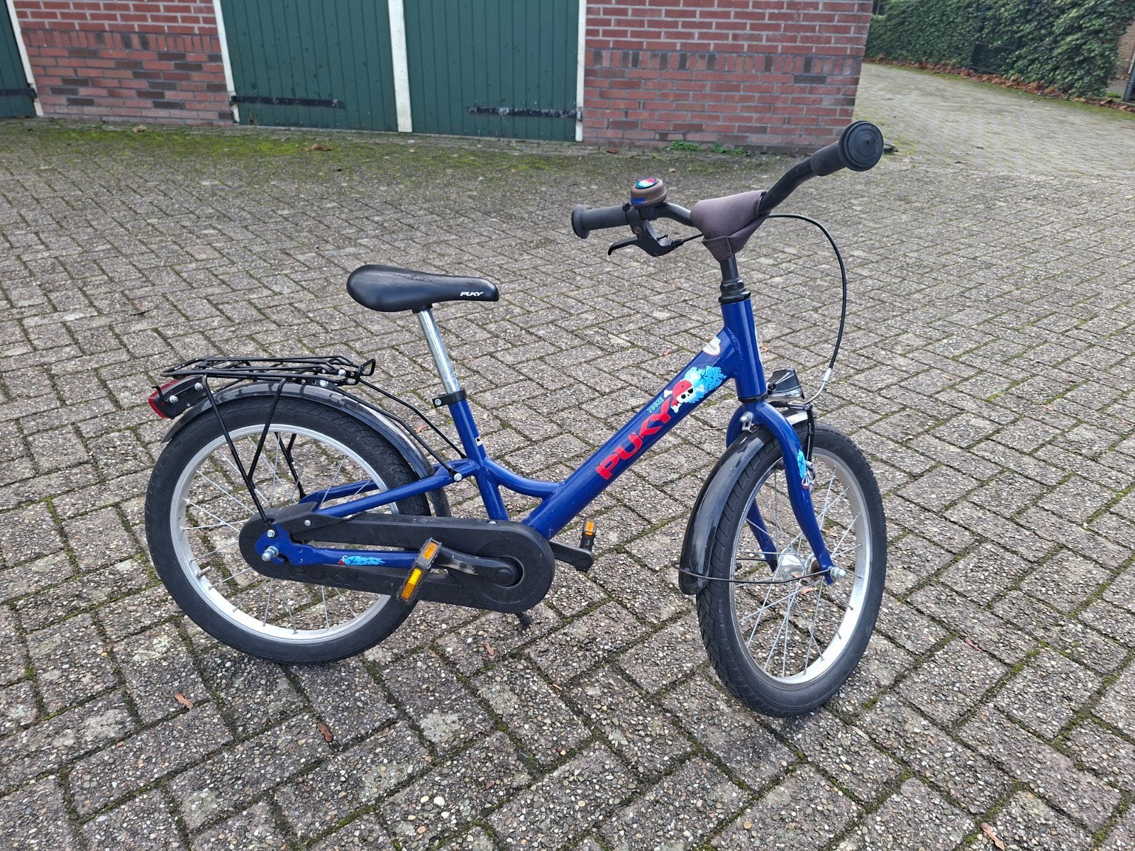 Puky kinderfiets 18 inch blauw - Zo goed als nieuw, Ophalen, Terugtraprem, 16 tot 20 inch, Puky