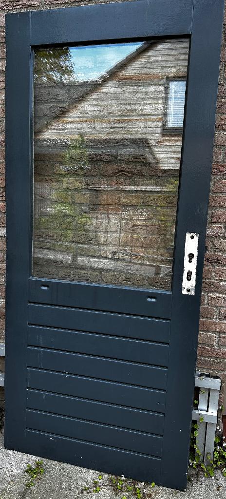 buitendeur merantie, Ophalen, Gebruikt, 80 tot 100 cm, Buitendeur