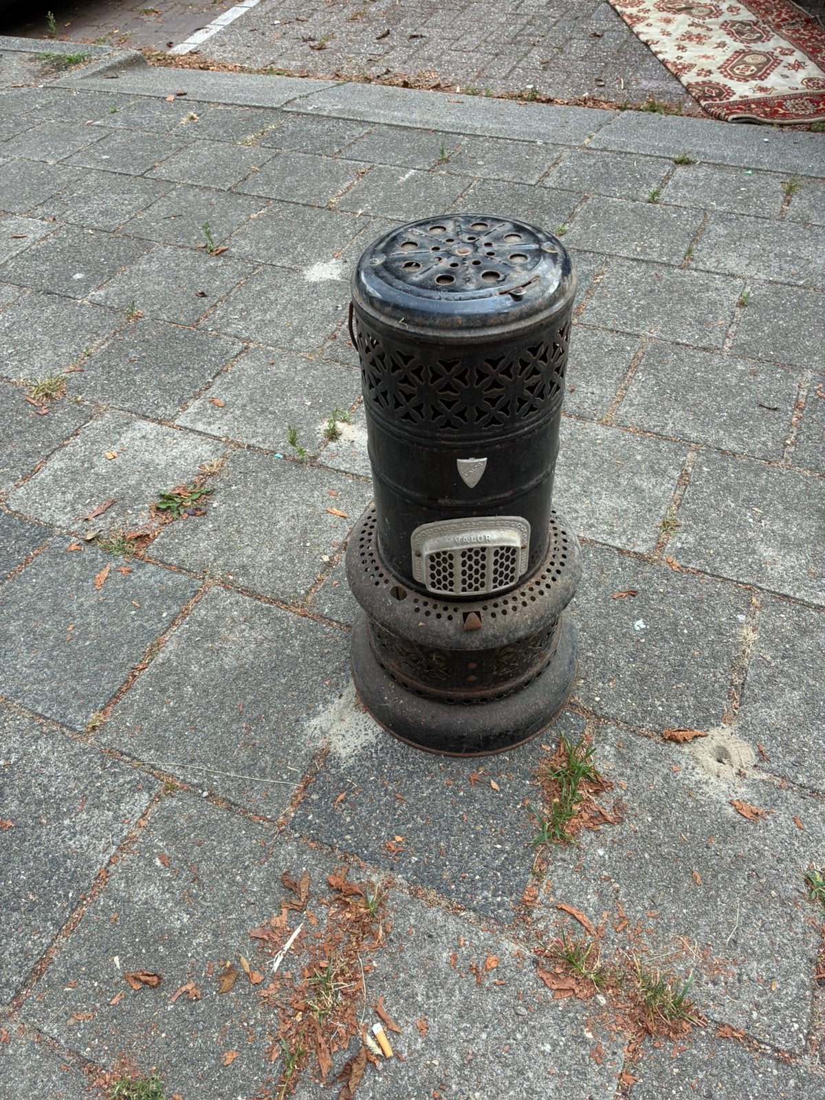 Olie brander kachel, Ophalen, Gebruikt