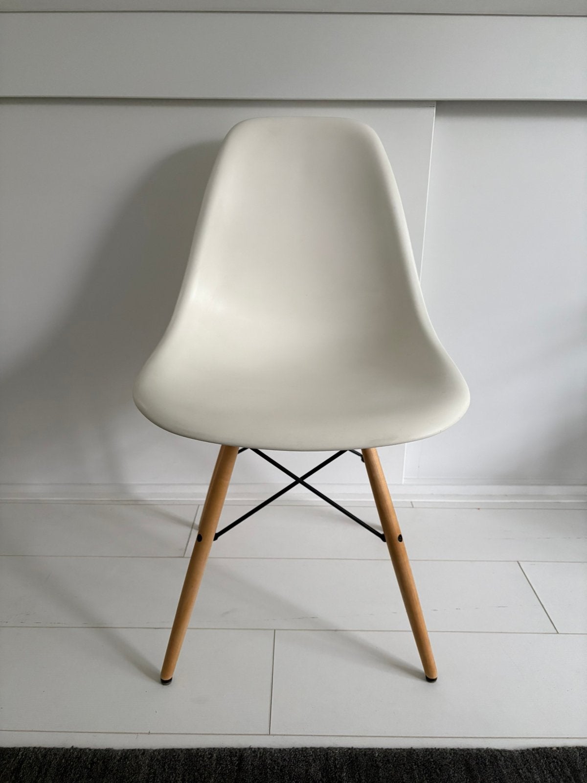 Originele Vitra Eames Plastic Chair, Kunststof, Gebruikt, Wit, Ophalen of Verzenden