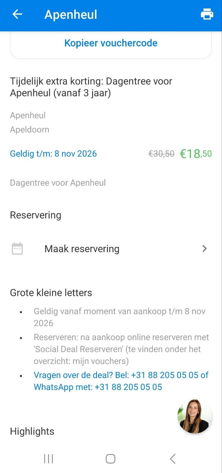️ Apenheul entreeticket – slechts €15!, Eén persoon, Kortingsbon, Pretpark