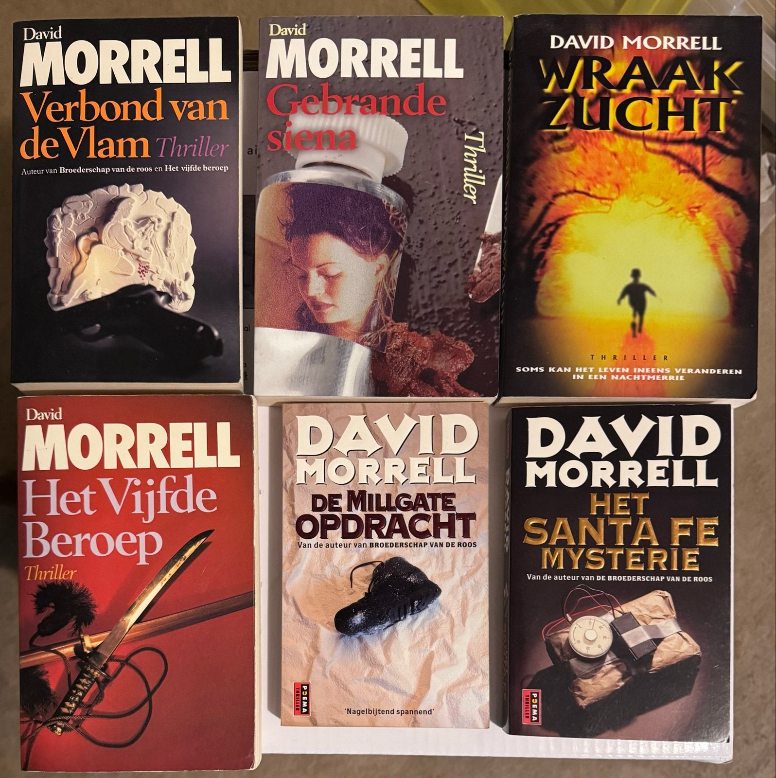 David Morrell - Thriller Boeken - 6x -, Boeken, Ophalen of Verzenden