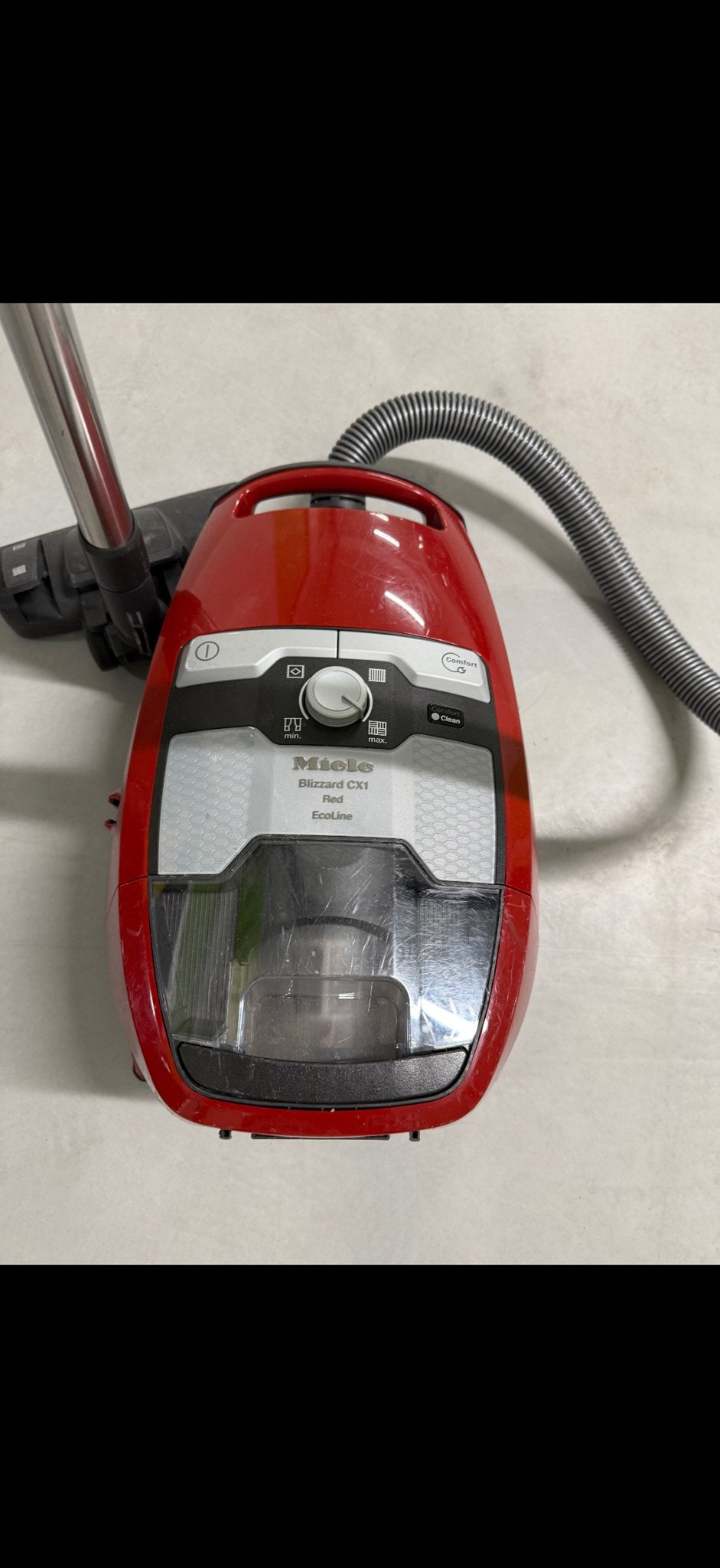Miele Blizzard CX1 Red Ecoline Sledestofzuiger, Witgoed en Apparatuur, Stofzuigers, Ophalen, Gebruikt, Miele, Sledestofzuiger