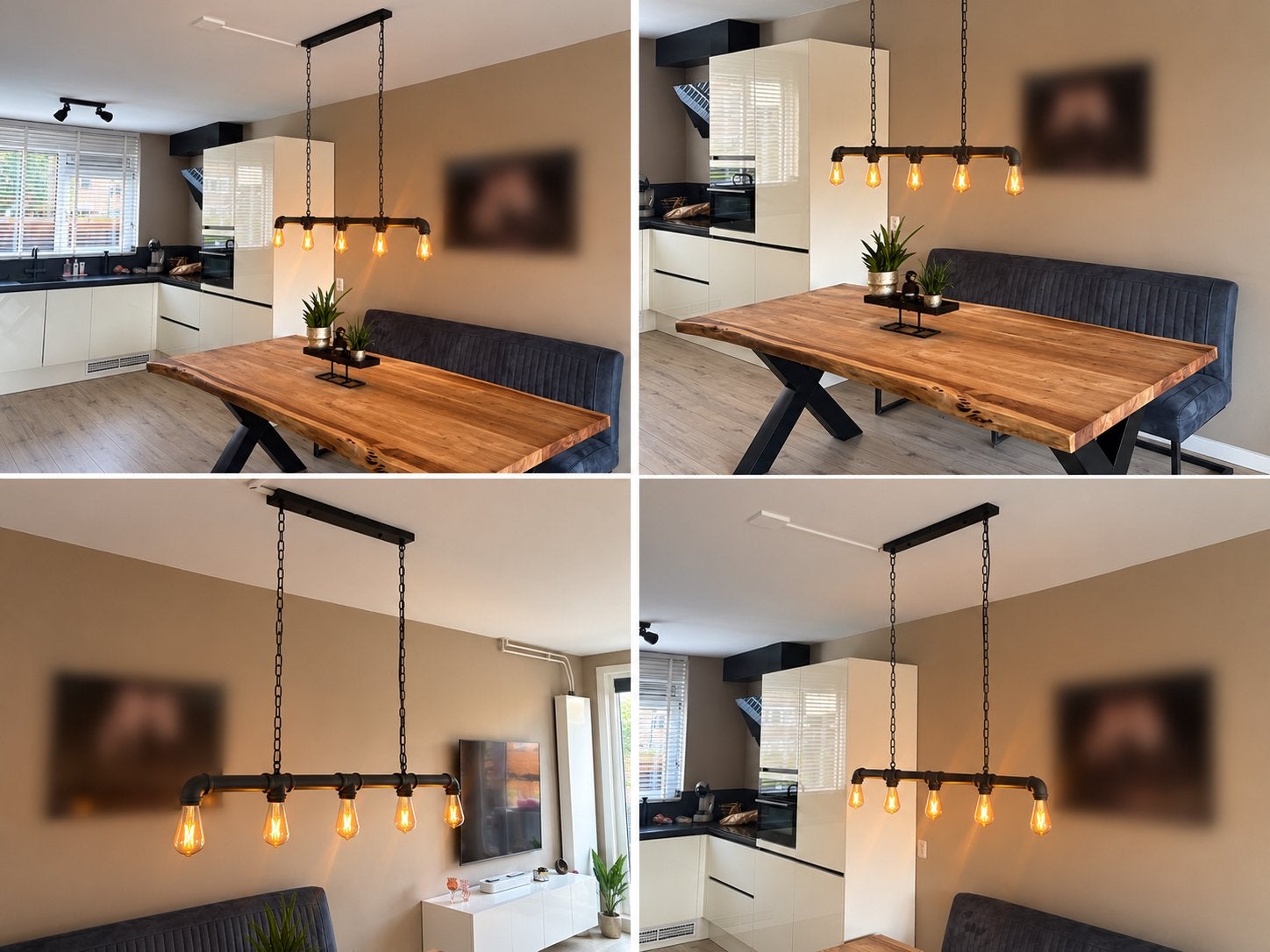 Eettafel lamp industrieel, Ophalen of Verzenden