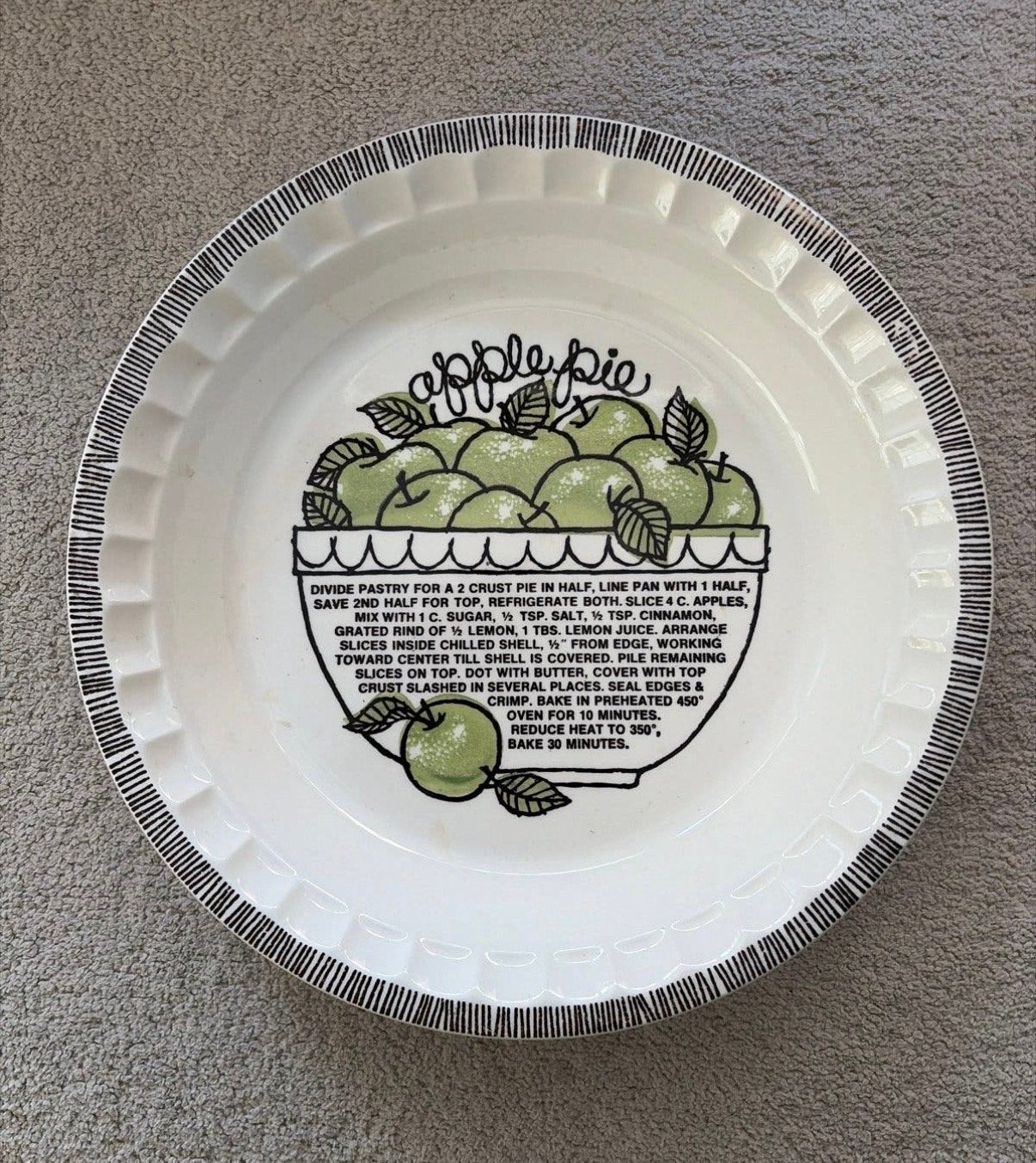 Vintage Royal China Jeanette Apple Pie schaal, Verzenden